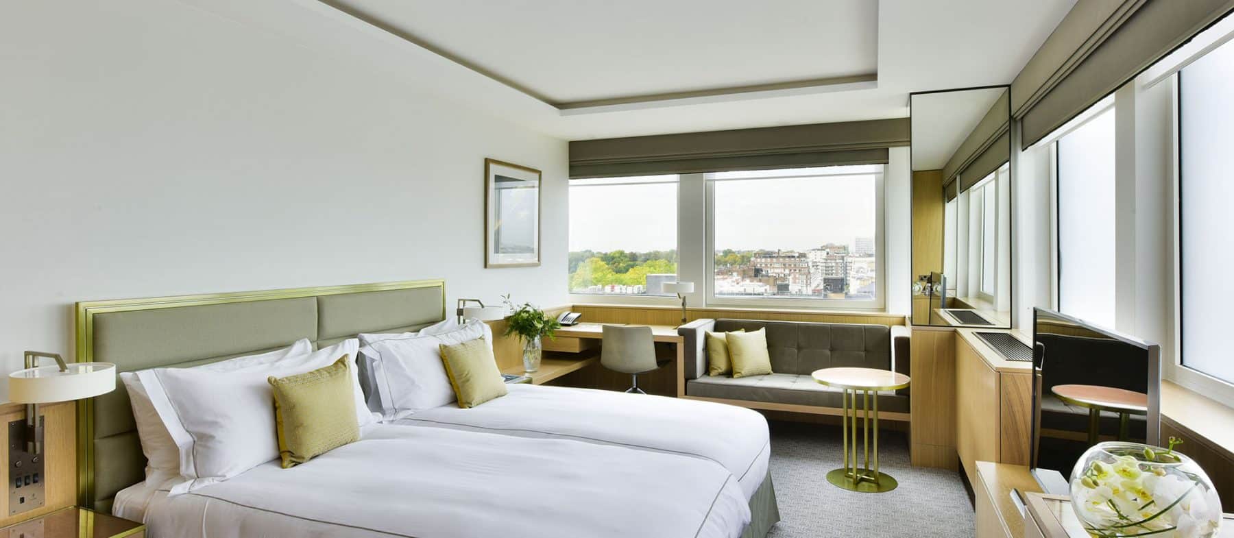 Deluxe Twin room with a view near Hyde Park